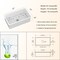 32"x19" Undermount White Ceramic Kitchen Sink Single Bowl,Kitchen Sink Double Bowl with Strainer